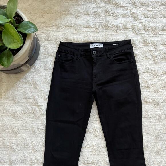 DL1961 Mara Straight Leg Jeans in Nightwatch Black - Picture 2 of 8
